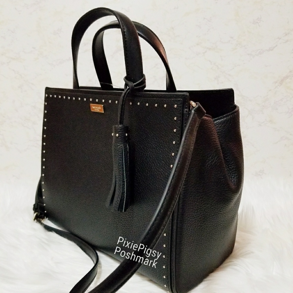 Kate Spade Abby West Stud Tassel Satchel Bag - Picture 3 of 7
